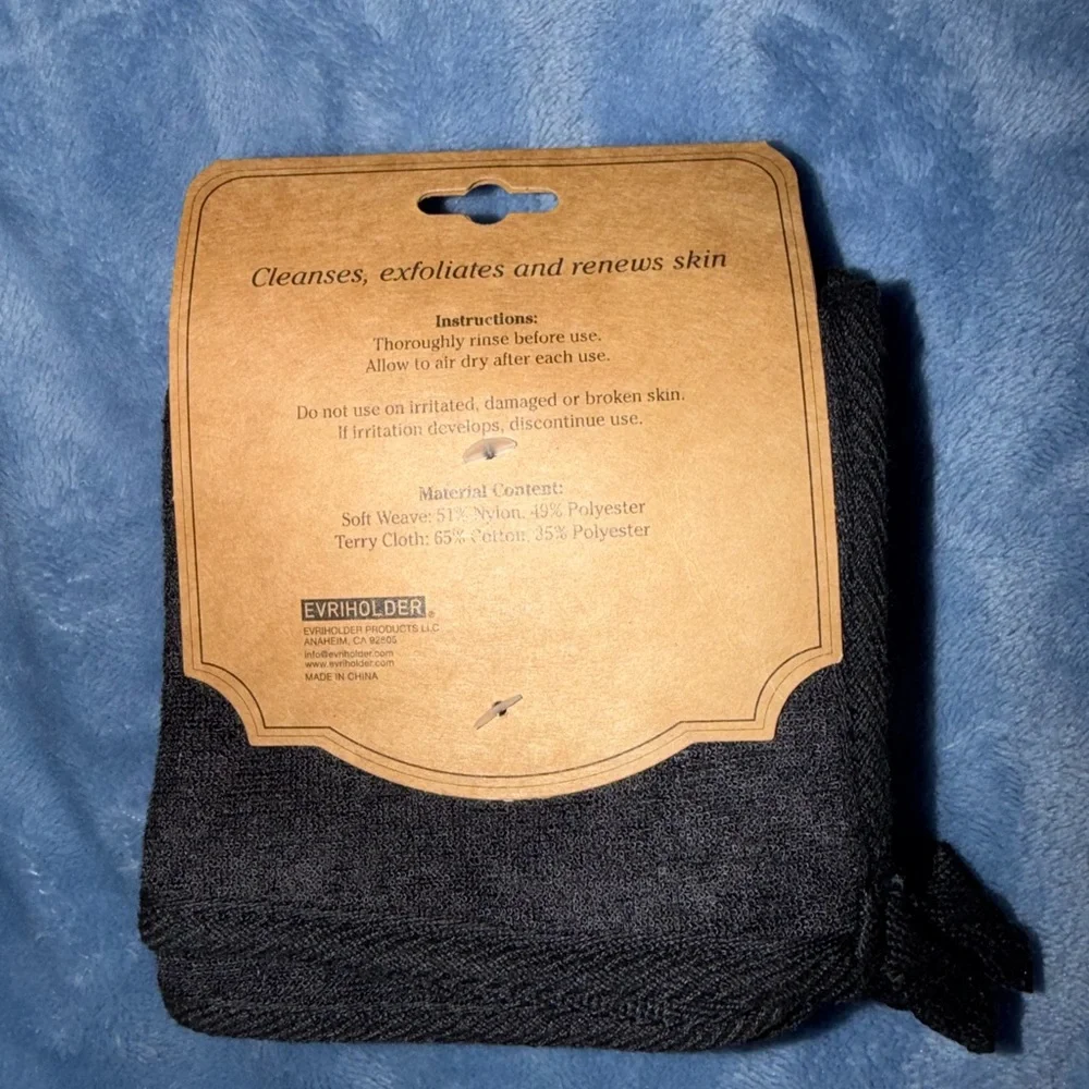 Black Exfoliating Face and Body‎ Cloth